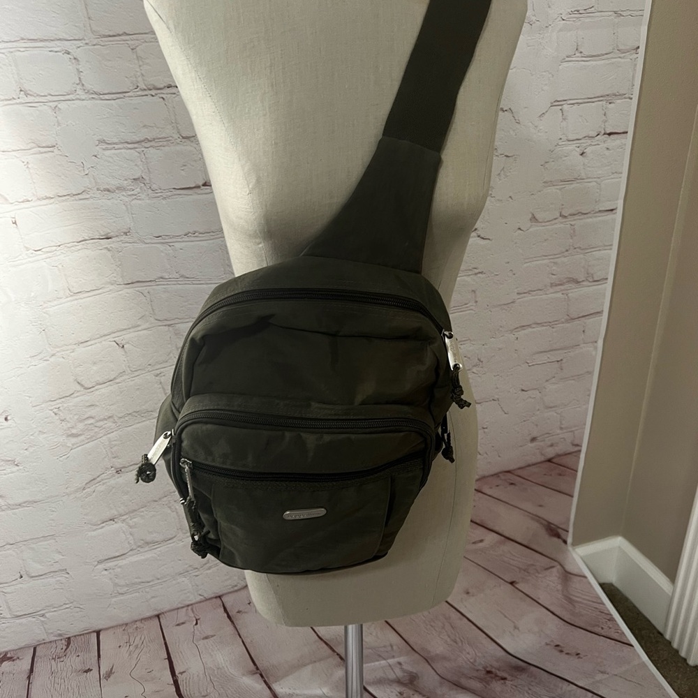 Olive Green Sling Backpack/Crossbody Bag - Picture 5 of 16